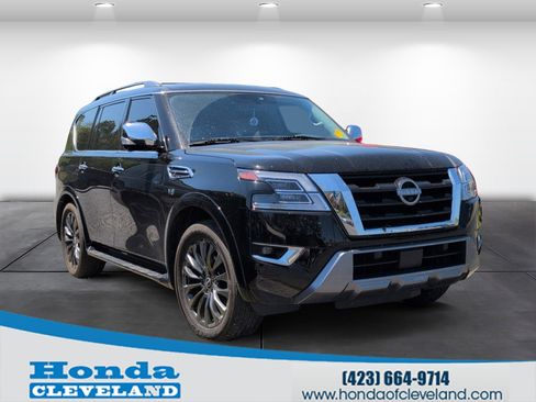 Used 2022 Nissan Armada Platinum w/ Captain's Chairs Package image 1