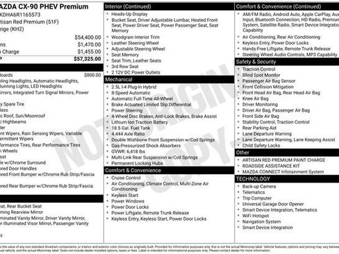 Used 2024 MAZDA CX-90 Plug-In Hybrid w/ Premium Pkg image 3