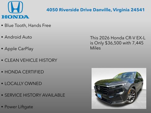 Used 2026 Honda CR-V EX-L image 12