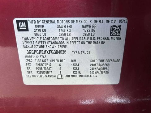 Used 2015 Chevrolet Silverado 1500 LT w/ LT Fleet Plus Package image 32