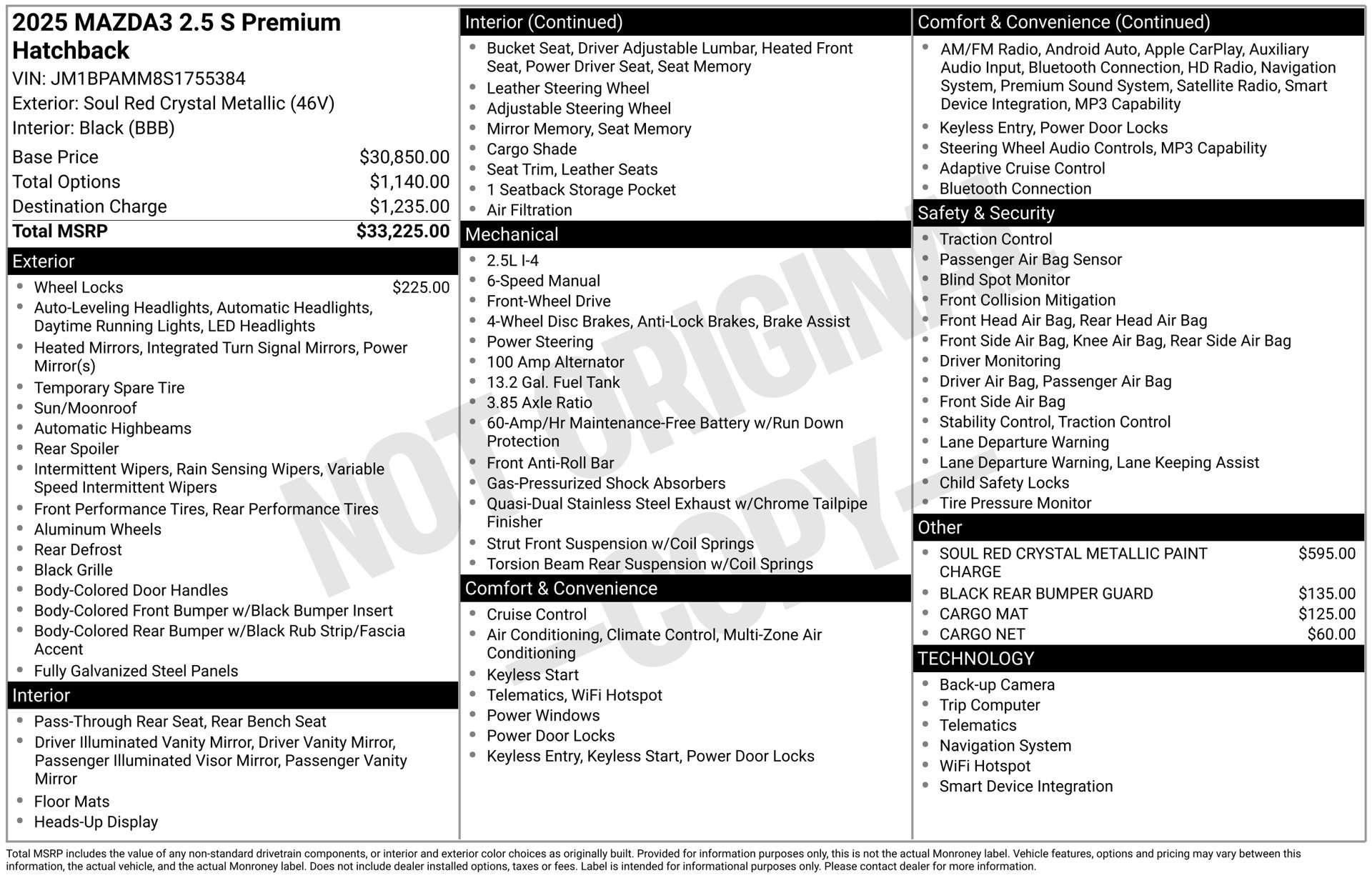 New 2025 MAZDA MAZDA3 2.5 S Hatchback w/ Premium Pkg FWD image 6