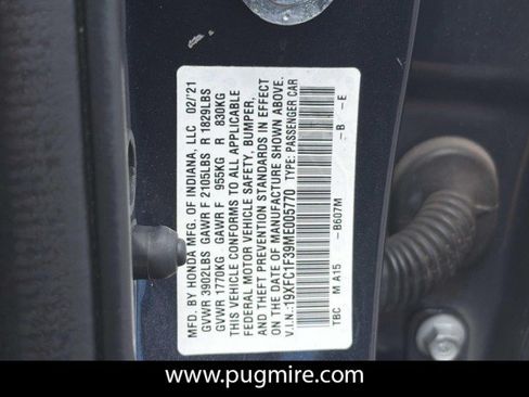 Used 2021 Honda Civic EX image 35
