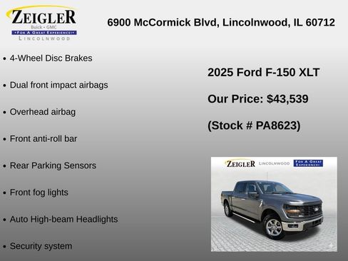 Used 2025 Ford F150 XLT w/ Equipment Group 301A Standard AWD/4WD image 18
