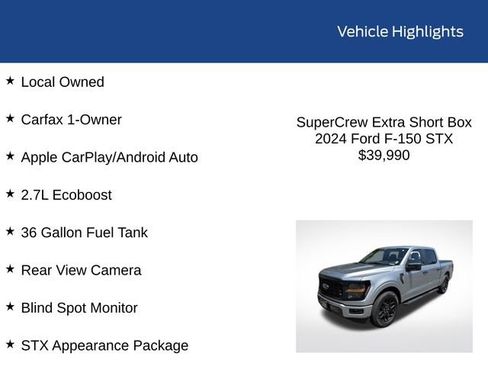 Used 2024 Ford F150 STX w/ STX Black Appearance Package image 2
