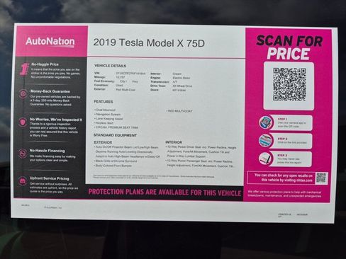Used 2019 Tesla Model X 75D AWD/4WD image 23