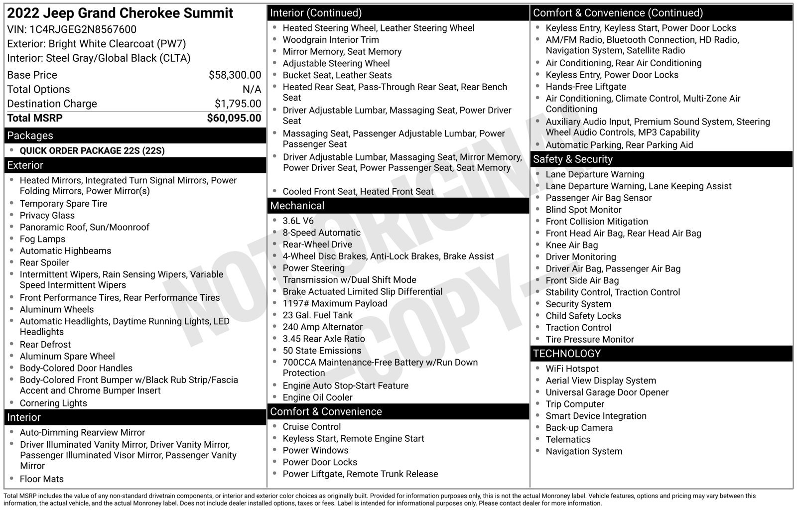 Used 2022 Jeep Grand Cherokee Summit RWD image 49