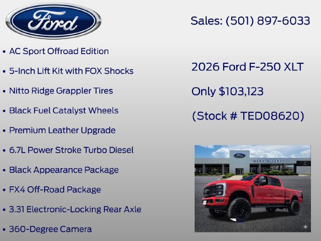 New 2026 Ford F250 XLT w/ XLT Premium Package AWD/4WD image 6