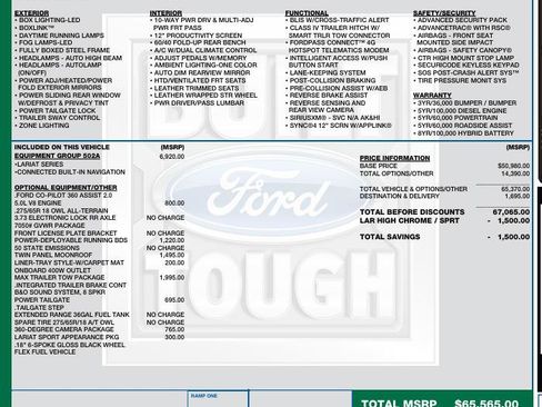 Used 2021 Ford F150 Lariat w/ Equipment Group 502A High image 3