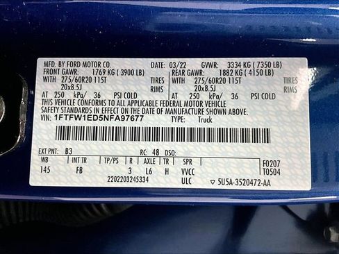 Used 2022 Ford F150 XLT w/ Equipment Group 302A High AWD/4WD image 33