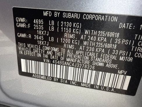 Used 2018 Subaru Outback 2.5i Limited AWD/4WD image 30