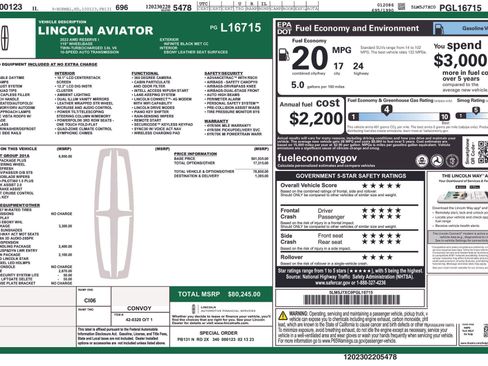 Used 2023 Lincoln Aviator Reserve w/ Equipment Group 201A image 39