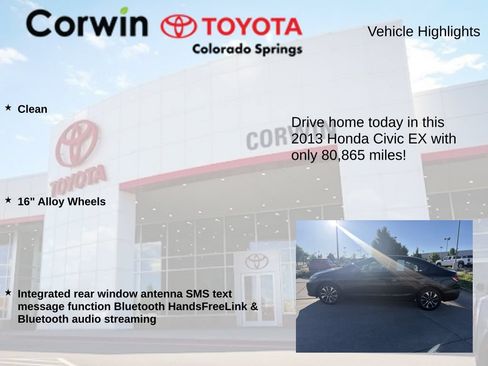 Used 2013 Honda Civic EX image 6