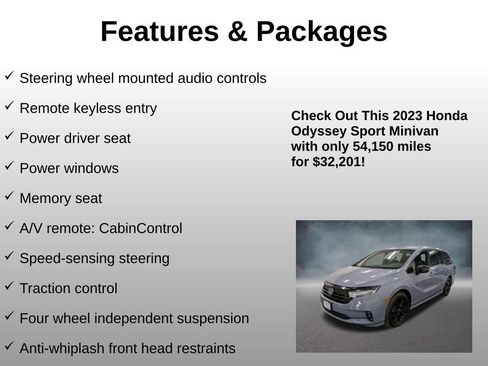 Certified 2023 Honda Odyssey Sport image 12