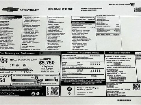 New 2025 Chevrolet Blazer EV LT image 14