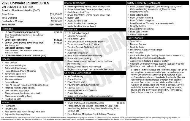 Used 2023 Chevrolet Equinox LS w/ LS Convenience Package FWD image 5