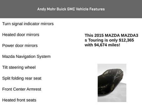 Used 2015 MAZDA MAZDA3 s Touring image 12