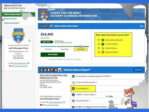 Used 2023 Audi Q3 2.0T Premium Plus w/ Premium Plus Package image 8