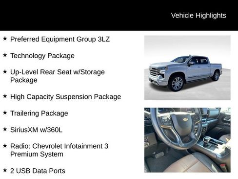 Used 2024 Chevrolet Silverado 1500 High Country w/ Technology Package AWD/4WD image 8
