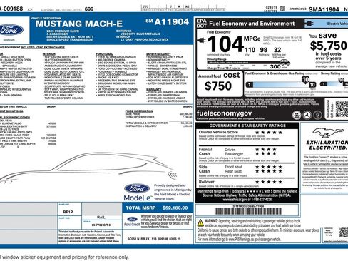 Used 2025 Ford Mustang Mach-E Premium AWD/4WD image 2