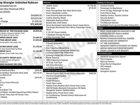 Used 2022 Jeep Wrangler Unlimited Rubicon w/ Xtreme Recon 35" Tire Package AWD/4WD image 7