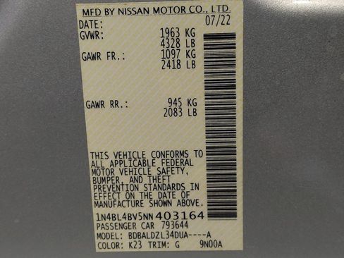 Used 2022 Nissan Altima 2.5 S FWD image 33