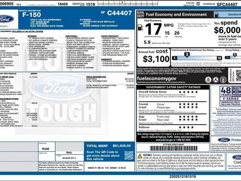 Used 2025 Ford F150 Tremor w/ Equipment Group 402A High AWD/4WD image 4