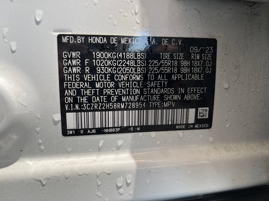Certified 2024 Honda HR-V Sport image 12