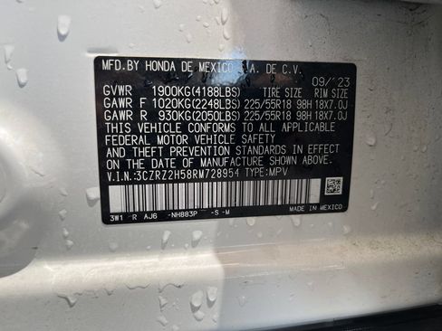 Certified 2024 Honda HR-V Sport image 12
