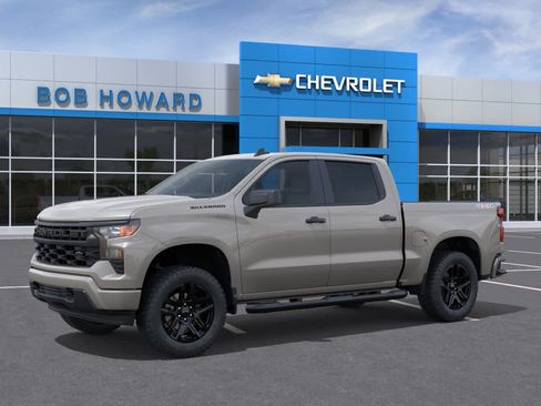 New 2026 Chevrolet Silverado 1500 Custom w/ Turbomax Blackout Package AWD/4WD image 2