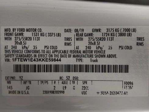 Used 2019 Ford F150 XL w/ Equipment Group 101A Mid image 33