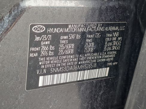 Used 2021 Hyundai Santa Fe SEL w/ Convenience + Premium Package AWD/4WD image 34
