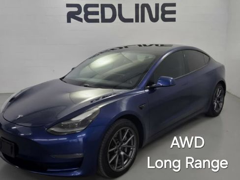 Used 2021 Tesla Model 3 Long Range AWD/4WD image 1