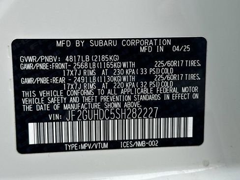New 2025 Subaru Crosstrek 2.0i Premium AWD/4WD image 33