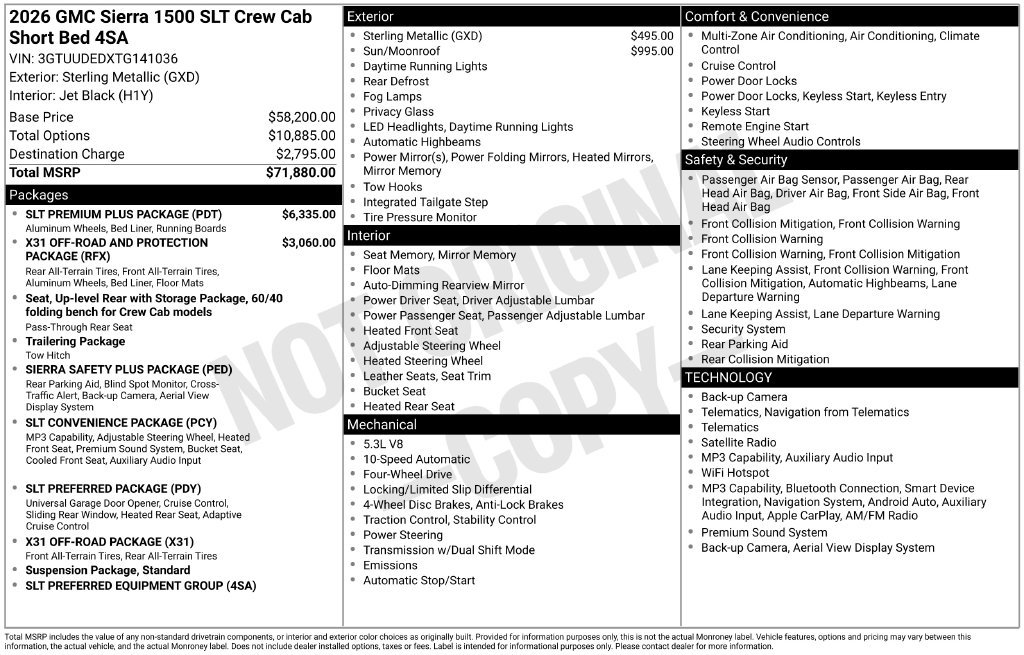 Certified 2026 GMC Sierra 1500 SLT w/ SLT Premium Plus Package AWD/4WD image 5