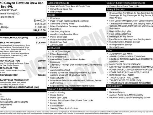 Used 2024 GMC Canyon Elevation w/ Elevation Premium Package AWD/4WD image 36