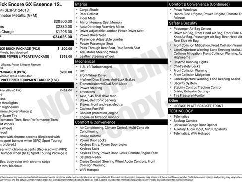 Certified 2023 Buick Encore GX Essence w/ Experience Buick Package FWD image 11