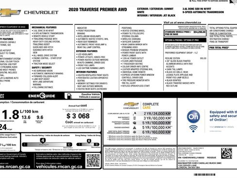 Used 2020 Chevrolet Traverse Premier image 9