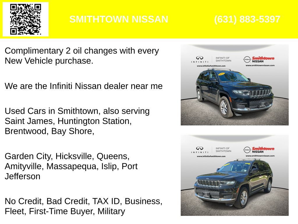Used 2023 Jeep Grand Cherokee L Laredo w/ Luxury Tech Group I AWD/4WD image 2