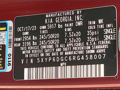Used 2024 Kia Telluride S w/ S Sunroof Package AWD/4WD image 35