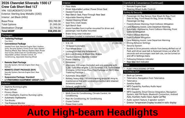 Used 2026 Chevrolet Silverado 1500 LT AWD/4WD image 62