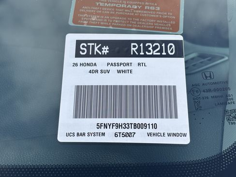 Certified 2026 Honda Passport RTL image 30