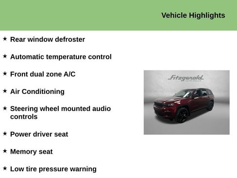 Used 2025 Jeep Grand Cherokee Limited w/ Black Appearance Package RWD image 10