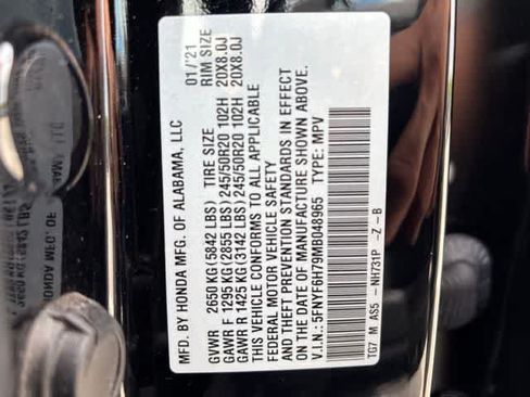 Used 2021 Honda Pilot Black Edition image 24