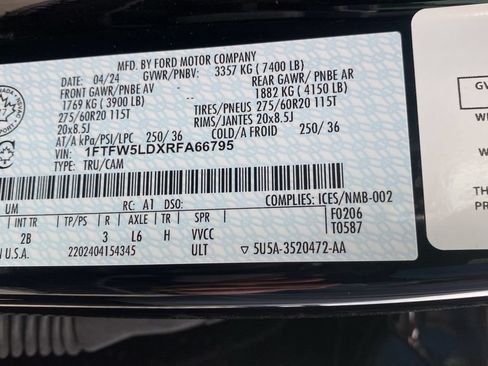 Certified 2024 Ford F150 Lariat AWD/4WD image 29