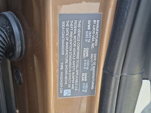 Used 2022 Lucid Air Dream Edition AWD/4WD image 35