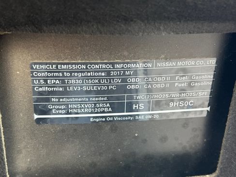 Used 2017 Nissan Altima 2.5 SV w/ Interior Lighting Package image 28