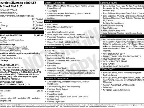 Used 2025 Chevrolet Silverado 1500 LTZ AWD/4WD image 38