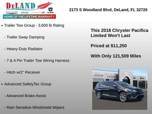 Used 2018 Chrysler Pacifica Limited w/ Tire & Wheel Group FWD image 12