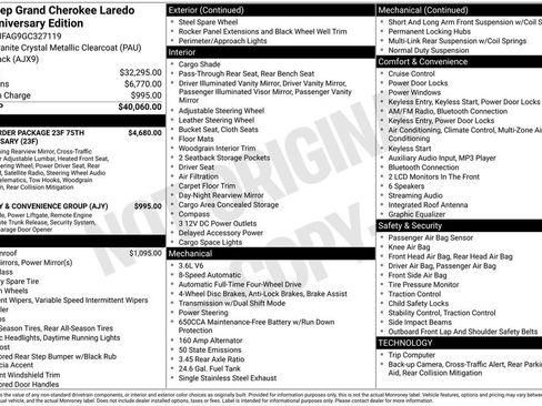 Used 2016 Jeep Grand Cherokee Laredo 75th Anniversary image 5