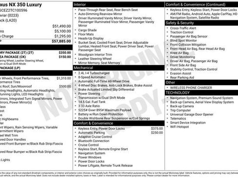 Used 2026 Lexus NX 350 AWD w/ Accessory Package (2T) image 21